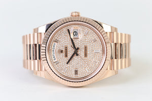 ROLEX DAYDATE ROSE -PAVE DIAL